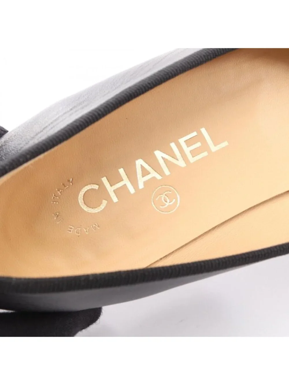 Chanel Pumps Ballerina Leather Patent Flat